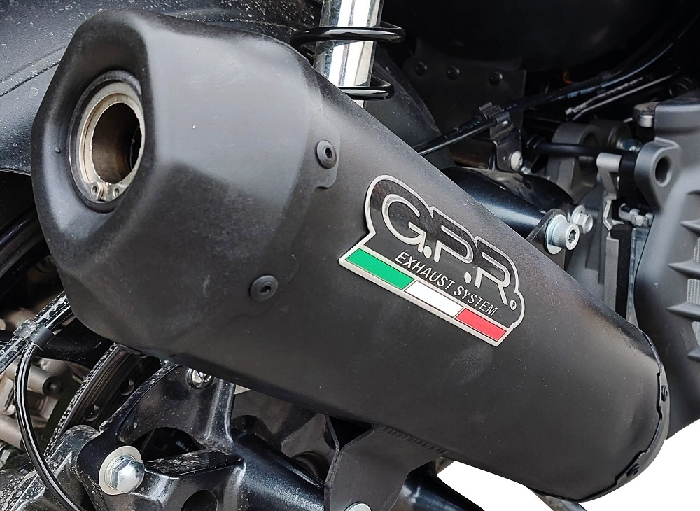 Escape compatible con Bmw C 400 X -GT 2021-2024, Pentaroad Black, Escape homologado para mercados fuera de la UE 