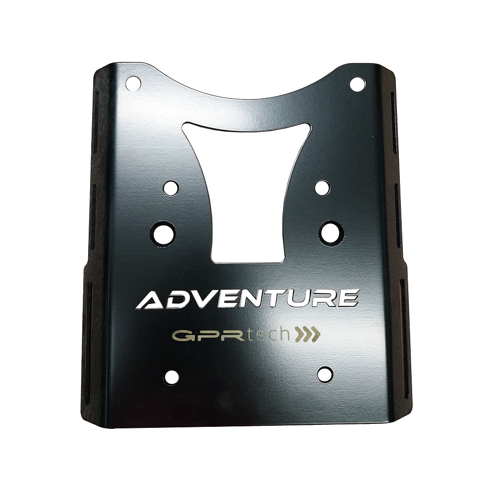 GPR TECH compatible con  Ktm SMT 890 2023/2024 e5 Placa de fijación específica Top Case ALPITECH 55 LT compatible con portaequipajes original, fabricada en acero inoxidable con 4 puntos de anclaje