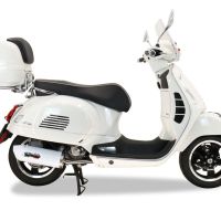 Escape compatible con Piaggio Vespa 125 Granturismo 2003-2007, Albus Ceramic, Escape completo racing, incluyendo colector y db killer desmontable, sin homologación 