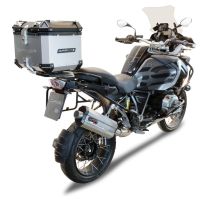Baúl GPR TECH compatible con  Bmw R 1200 Gs Adventure 2014/2016 e3 Baúl Alpi-Tech en aluminio color plata con placa específica incluida Capacidad Litros 45