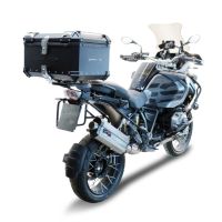 Baúl GPR TECH compatible con  Bmw R 1200 Gs Adventure 2014/2016 e3 Baúl Alpi-Tech en aluminio, color negro con placa específica incluida Capacidad Litros 55