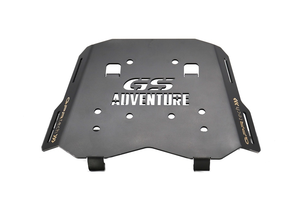 GPR TECH compatible con  Bmw F 900 Gs Adventure 2024/2025 e5 Placa de fijación específica Top Case ALPITECH 35 LT compatible con portaequipajes original, fabricada en acero inoxidable con 4 puntos de anclaje