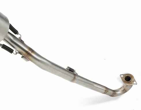Escape compatible con Kawasaki KLX 110 / 110 L 2003-2025, Deeptone Inox, Escape completo, no legal para países de la UE, con db killer extraíble 