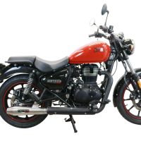 Escape compatible con Royal Enfield Meteor 350 2021-2023, Ultracone, Escape racing, silenciador con tubo de conexion, articulo sin homologacion 