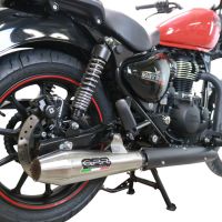 Escape compatible con Royal Enfield Meteor 350 2021-2023, Ultracone, Escape racing, silenciador con tubo de conexion, articulo sin homologacion 