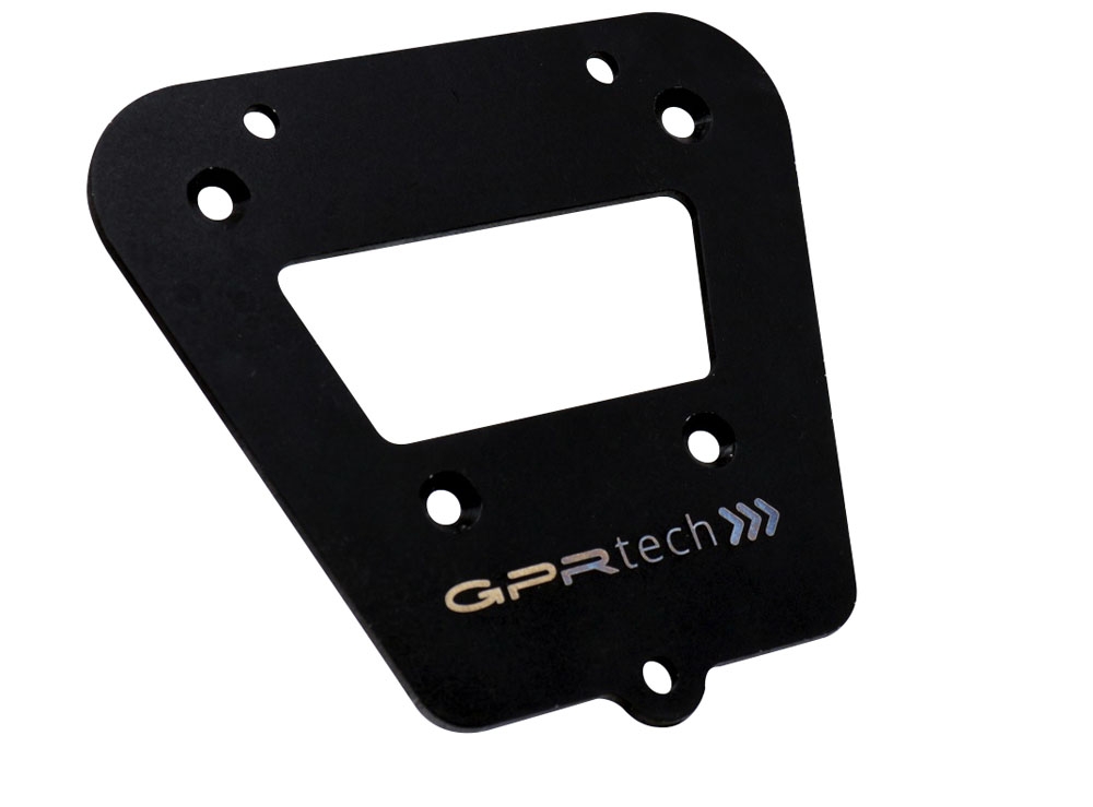 GPR TECH compatible con  Royal Enfield Himalayan 410 2017/2023 Placa de fijación específica Top Case ALPITECH 35 LT compatible con portaequipajes original, fabricada en acero inoxidable con 4 puntos de anclaje