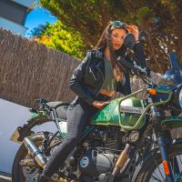 Escape compatible con Royal Enfield Himalayan 410 2021-2024, Deeptone Inox, Escape racing, silenciador con tubo de conexion, articulo sin homologacion 