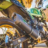 Escape compatible con Royal Enfield Himalayan 410 DIAM 42.5 2017-2020, Furore Nero, Escape homologado para ruido con colector racing 