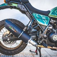 Escape compatible con Royal Enfield Himalayan 410 DIAM 42.5 2017-2020, Furore Nero, Escape homologado para ruido con colector racing 