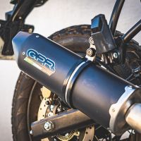 Escape compatible con Royal Enfield Himalayan 410 DIAM 42.5 2017-2020, Furore Nero, Escape homologado para ruido con colector racing 