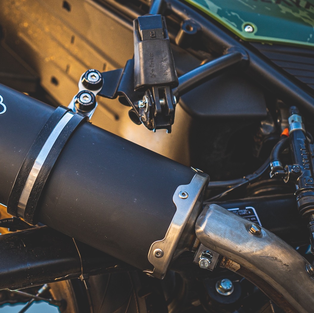 Escape compatible con Royal Enfield Himalayan 410 DIAM 42.5 2017-2020, Furore Nero, Escape homologado para ruido con colector racing 