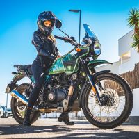 Escape compatible con Royal Enfield Himalayan 410 2021-2024, Powercone Evo, Escape homologado para ruido con colector racing 