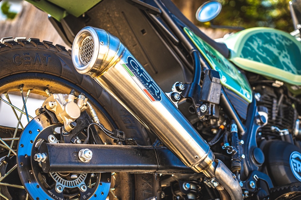 Escape compatible con Royal Enfield Himalayan 410 2021-2024, Powercone Evo, Escape homologado para ruido con colector racing 