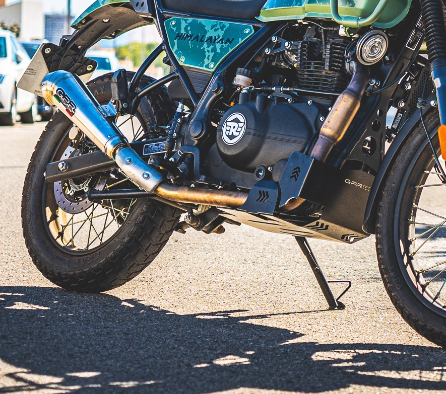 Escape compatible con Royal Enfield Himalayan 410 2021-2024, Powercone Evo, Escape homologado para ruido con colector racing 