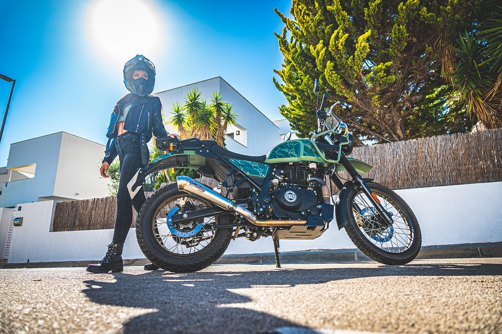 Escape compatible con Royal Enfield Himalayan 410 2021-2024, Powercone Evo, Escape homologado para ruido con colector racing 