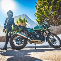 Escape compatible con Royal Enfield Himalayan 410 2021-2024, Powercone Evo, Escape homologado para ruido con colector racing 
