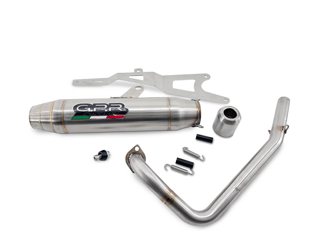 Escape compatible con Honda Ruckus NPS50 2003-2025, Deeptone Inox, Escape completo, no legal para países de la UE, con db killer extraíble 