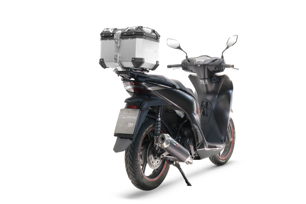Escape compatible con Honda SH 125 2020-2023, Pentascooter, Escape linea completa racing, con db killer extraíble 