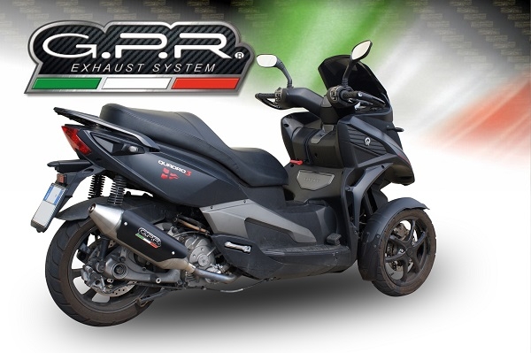 Escape compatible con Quadro Qv 3 2018-2020, Power Bomb, Escape legal, homologado, silenciador con db killer desmontable 