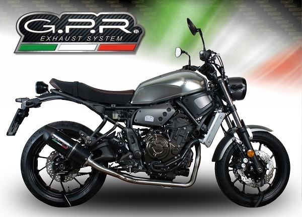 Escape compatible con Yamaha Xsr 700 2017-2020, Furore Nero, Escape completo, no legal para países de la UE, con db killer extraíble 