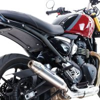 Escape compatible con Triumph Speed 400 2023-2025, Deeptone Inox, Escape legal, homologado, silenciador con db killer desmontable y tubo de conexión específico 