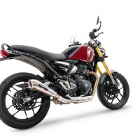 Escape compatible con Triumph Speed 400 2023-2025, Powercone Evo, Escape legal, homologado, silenciador con db killer desmontable y tubo de conexión específico 