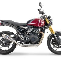 Escape compatible con Triumph Speed 400 2023-2025, Ultracone, Escape legal, homologado, silenciador con db killer desmontable y tubo de conexión específico 