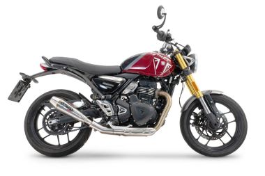 Escape compatible con Triumph Speed 400 2023-2025, Ultracone, Escape legal, homologado, silenciador con db killer desmontable y tubo de conexión específico 