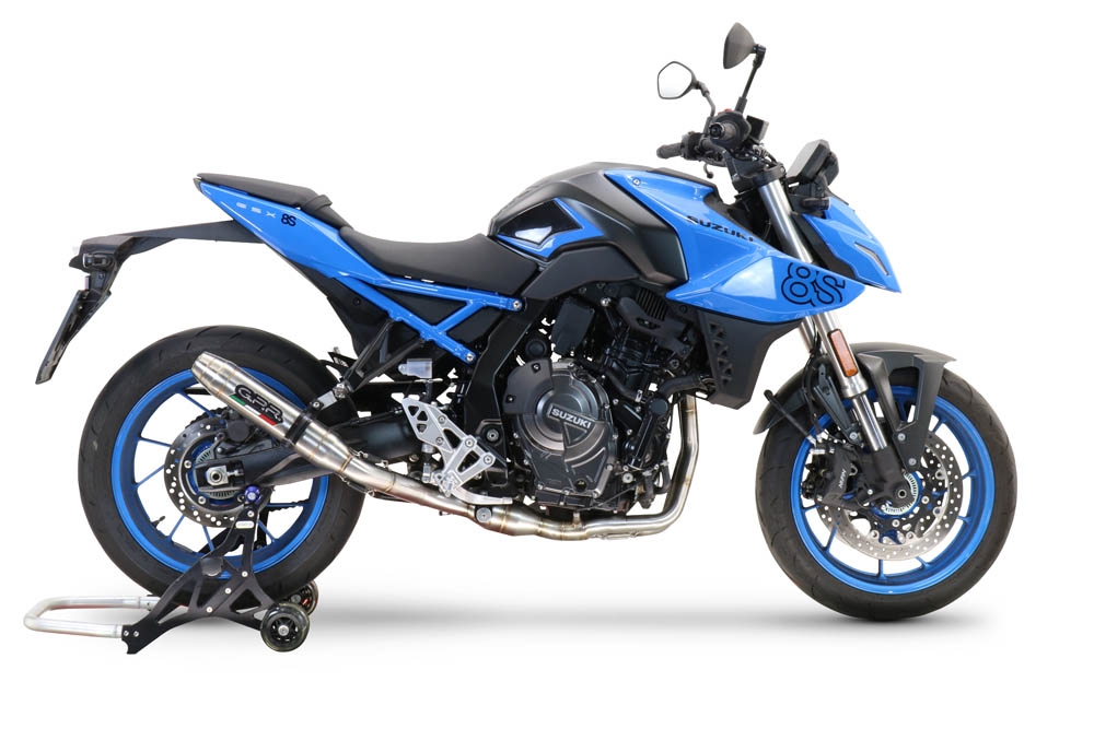 Escape compatible con Suzuki Gsx-8R 2022-2024, Deeptone Inox, Escape completo, no legal para países de la UE, con db killer extraíble 