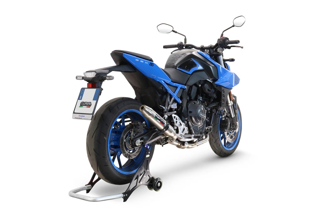 Escape compatible con Suzuki Gsx-8R 2022-2024, Deeptone Inox, Escape completo, no legal para países de la UE, con db killer extraíble 