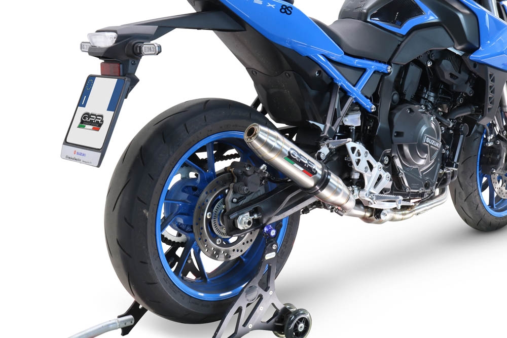 Escape compatible con Suzuki Gsx-8R 2022-2024, Deeptone Inox, Escape completo, no legal para países de la UE, con db killer extraíble 