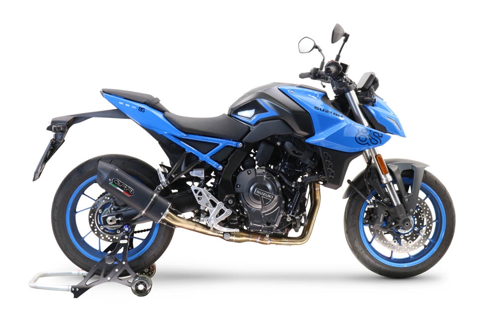 Escape compatible con Suzuki Gsx-8R 2022-2024, Furore Nero, Escape completo, no legal para países de la UE, con db killer extraíble 