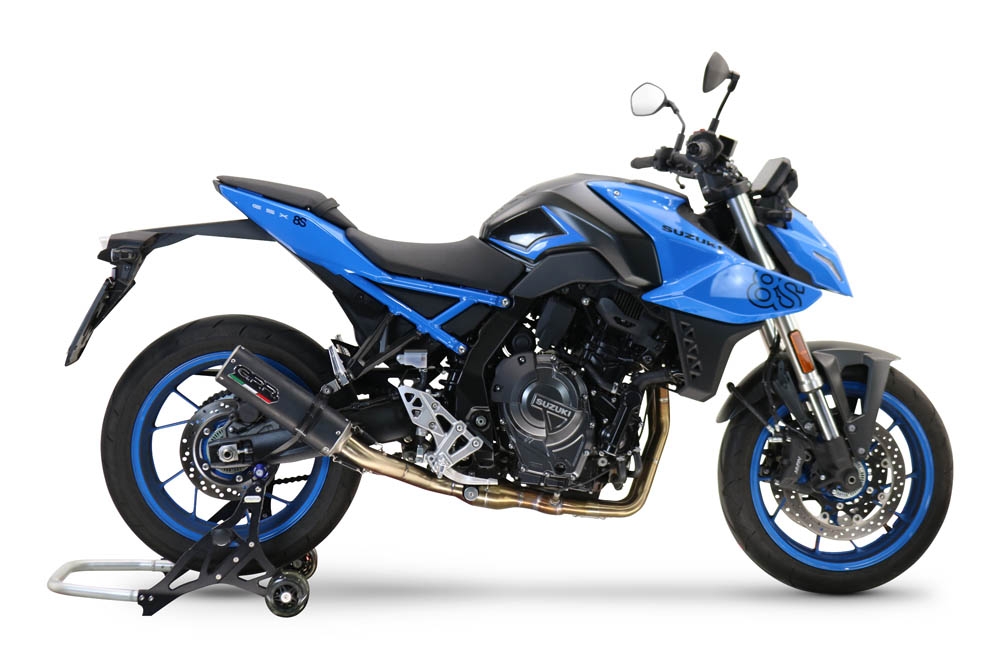 Escape compatible con Suzuki Gsx-8S 2022-2024, M3 Black Titanium, Escape completo, no legal para países de la UE, con db killer extraíble 