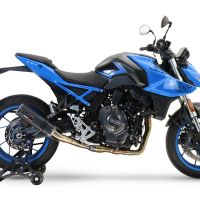Escape compatible con Suzuki Gsx-8S 2022-2024, M3 Black Titanium, Escape completo, no legal para países de la UE, con db killer extraíble 