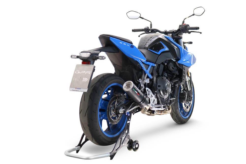 Escape compatible con Suzuki Gsx-8S 2022-2024, M3 Black Titanium, Escape completo, no legal para países de la UE, con db killer extraíble 