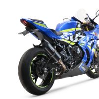 Escape compatible con Suzuki Gsx-R 1000 - 1000 R 2017-2020, Furore Evo4 Nero, Escape legal, homologado, silenciador con db killer desmontable y tubo de conexión específico 