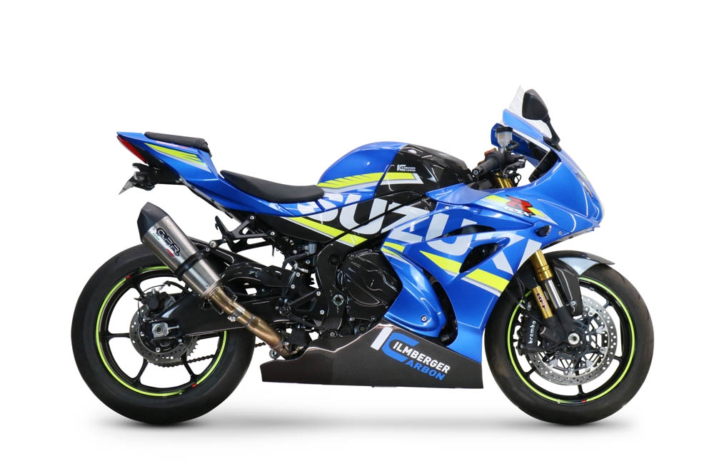 Escape compatible con Suzuki Gsx-R 1000 - 1000 R 2021-2025, Gpe Ann. titanium, Escape racing, silenciador con tubo de conexion, articulo sin homologacion 
