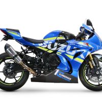 Escape compatible con Suzuki Gsx-R 1000 - 1000 R 2021-2025, Gpe Ann. titanium, Escape racing, silenciador con tubo de conexion, articulo sin homologacion 
