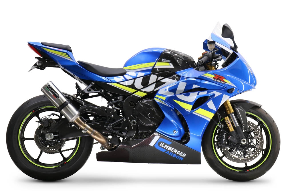 Escape compatible con Suzuki Gsx-R 1000 - 1000 R 2017-2020, M3 Inox , Escape legal, homologado, silenciador con db killer desmontable y tubo de conexión específico 