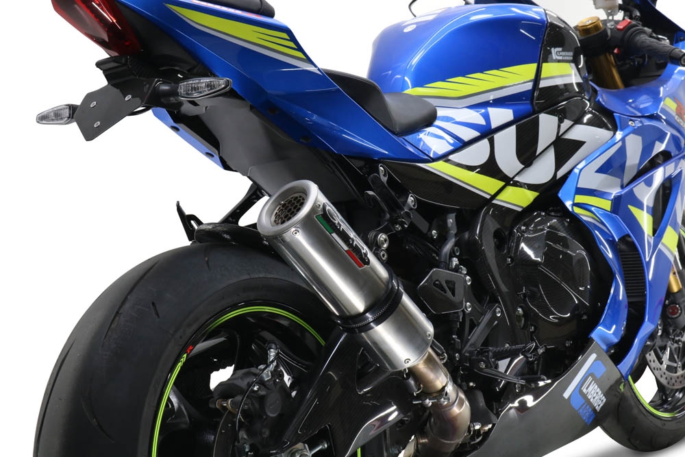 Escape compatible con Suzuki Gsx-R 1000 - 1000 R 2017-2020, M3 Inox , Escape legal, homologado, silenciador con db killer desmontable y tubo de conexión específico 