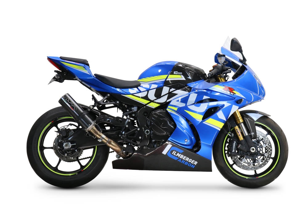 Escape compatible con Suzuki Gsx-R 1000 - 1000 R 2021-2025, M3 Poppy , Escape racing, silenciador con tubo de conexion, articulo sin homologacion 