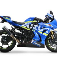 Escape compatible con Suzuki Gsx-R 1000 - 1000 R 2021-2025, M3 Poppy , Escape racing, silenciador con tubo de conexion, articulo sin homologacion 