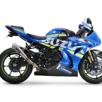 Escape compatible con Suzuki Gsx-R 1000 - 1000 R 2017-2020, Powercone Evo, Escape legal, homologado, silenciador con db killer desmontable y tubo de conexión específico 