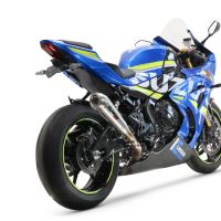 Escape compatible con Suzuki Gsx-R 1000 - 1000 R 2017-2020, Powercone Evo, Escape legal, homologado, silenciador con db killer desmontable y tubo de conexión específico 