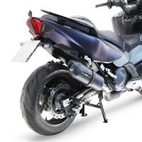 Escape compatible con Sym Maxsym TL 508 2021-2024, Furore Evo4 Nero, Escape legal, homologado, silenciador con db killer desmontable y tubo de conexión específico 