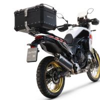 Baúl GPR TECH compatible con  Yamaha Tenere 700 2021/2024 e5 Baúl Alpi-Tech en aluminio color plata, incluye portaequipajes específico de aluminio y placa especifica de acero. Capacidad Litros 45