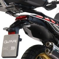 Baúl GPR TECH compatible con  Yamaha Tenere 700 2021/2024 e5 Baúl Alpi-Tech en aluminio color plata, incluye portaequipajes específico de aluminio y placa especifica de acero. Capacidad Litros 45