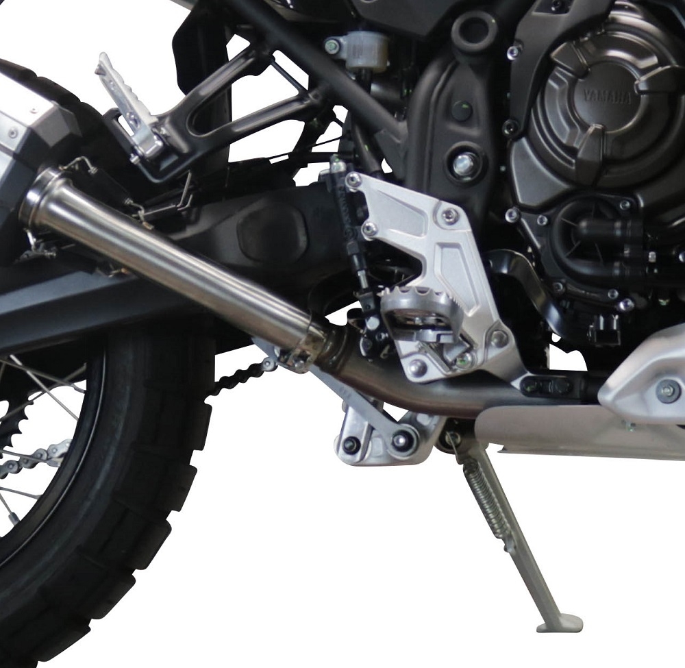 Escape compatible con Yamaha Tenere 700 2021-2024, Albus Evo4, Escape legal, homologado, silenciador con db killer desmontable y tubo de conexión específico 