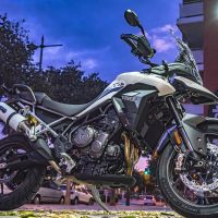 Escape compatible con Triumph Tiger 900 2020-2023, Albus Evo4, Escape legal, homologado, silenciador con db killer desmontable y tubo de conexión específico 