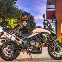 Escape compatible con Triumph Tiger 900 2020-2023, Albus Evo4, Escape legal, homologado, silenciador con db killer desmontable y tubo de conexión específico 